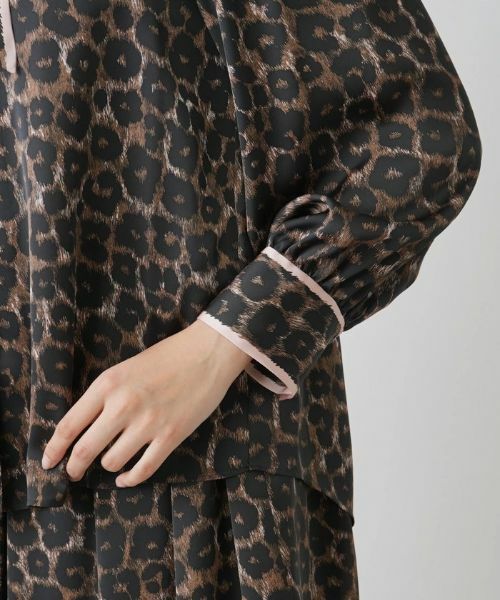 Leilian PLUS HOUSE / レリアンプラスハウス シャツ・ブラウス | 【セットアップ対応商品】レオパード柄ブラウス | 詳細9