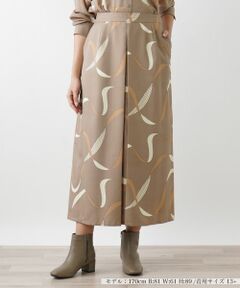 Leilian PLUS HOUSE / レリアンプラスハウス ミニ・ひざ丈スカート | リボン柄ロングスカート