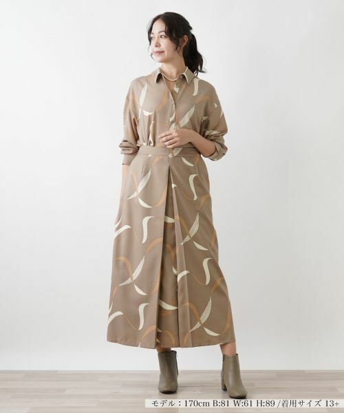 Leilian PLUS HOUSE / レリアンプラスハウス ミニ・ひざ丈スカート | リボン柄ロングスカート | 詳細4