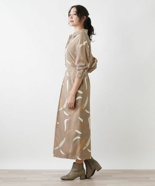 Leilian PLUS HOUSE / レリアンプラスハウス ミニ・ひざ丈スカート | リボン柄ロングスカート | 詳細5