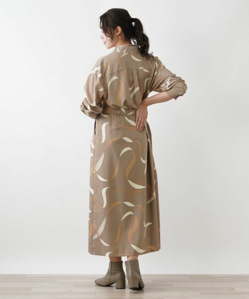 Leilian PLUS HOUSE / レリアンプラスハウス ミニ・ひざ丈スカート | リボン柄ロングスカート | 詳細6