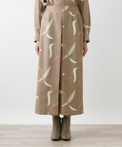 Leilian PLUS HOUSE / レリアンプラスハウス ミニ・ひざ丈スカート | リボン柄ロングスカート | 詳細7