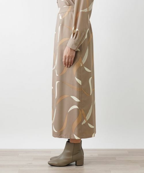 Leilian PLUS HOUSE / レリアンプラスハウス ミニ・ひざ丈スカート | リボン柄ロングスカート | 詳細8