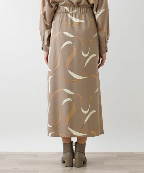 Leilian PLUS HOUSE / レリアンプラスハウス ミニ・ひざ丈スカート | リボン柄ロングスカート | 詳細9