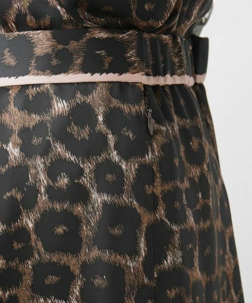 Leilian PLUS HOUSE / レリアンプラスハウス ミニ・ひざ丈スカート | 【セットアップ対応商品】レオパード柄フレアスカート | 詳細8