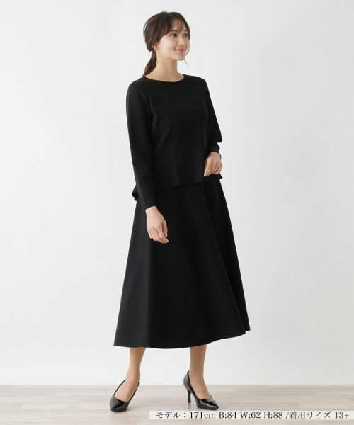 Leilian PLUS HOUSE / レリアンプラスハウス ミニ・ひざ丈スカート | フレアスカート | 詳細1