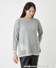 Leilian PLUS HOUSE / レリアンプラスハウス ニット・セーター | カシミヤバイカラーニット