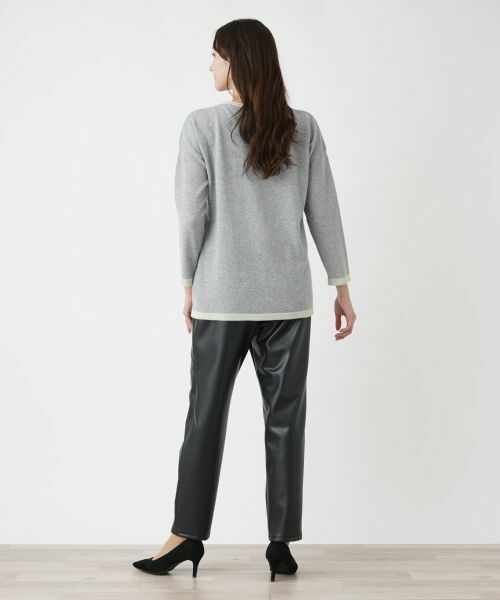 Leilian PLUS HOUSE / レリアンプラスハウス ニット・セーター | カシミヤバイカラーニット | 詳細6