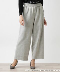 Leilian PLUS HOUSE / レリアンプラスハウス その他パンツ | チェック柄ワイドパンツ【NEMIKA】