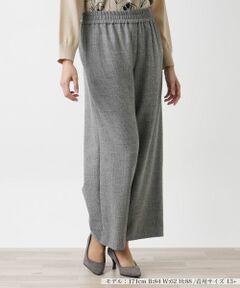 Leilian PLUS HOUSE / レリアンプラスハウス その他パンツ | チェック柄ワイドパンツ【NEMIKA】