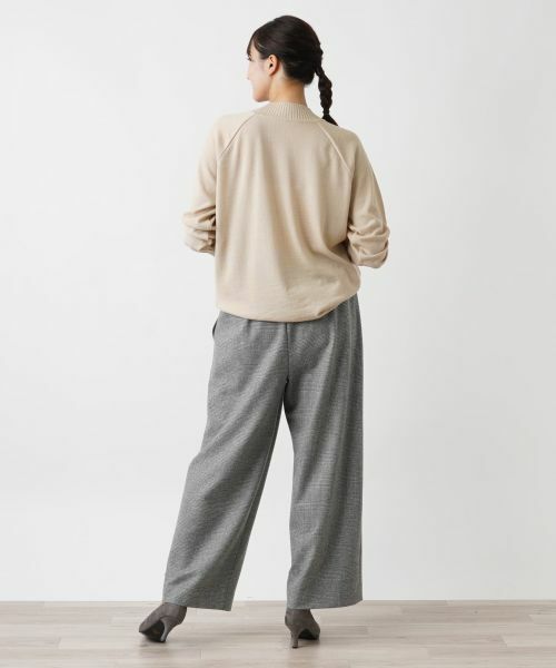 Leilian PLUS HOUSE / レリアンプラスハウス その他パンツ | チェック柄ワイドパンツ【NEMIKA】 | 詳細3