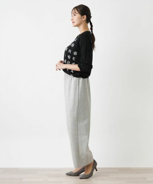 Leilian PLUS HOUSE / レリアンプラスハウス その他パンツ | チェック柄ワイドパンツ【NEMIKA】 | 詳細5