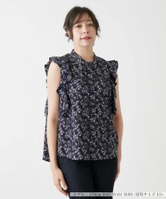 Leilian PLUS HOUSE / レリアンプラスハウス シャツ・ブラウス | フリルノースリーブブラウス【NEMIKA】