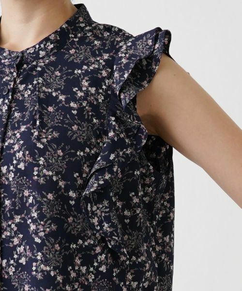 Leilian PLUS HOUSE / レリアンプラスハウス シャツ・ブラウス | フリルノースリーブブラウス【NEMIKA】 | 詳細13