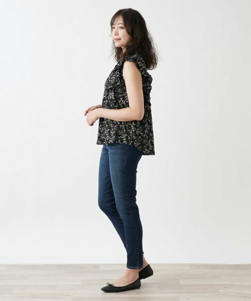 Leilian PLUS HOUSE / レリアンプラスハウス シャツ・ブラウス | フリルノースリーブブラウス【NEMIKA】 | 詳細2