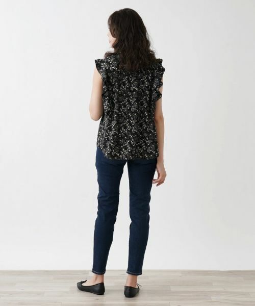 Leilian PLUS HOUSE / レリアンプラスハウス シャツ・ブラウス | フリルノースリーブブラウス【NEMIKA】 | 詳細3