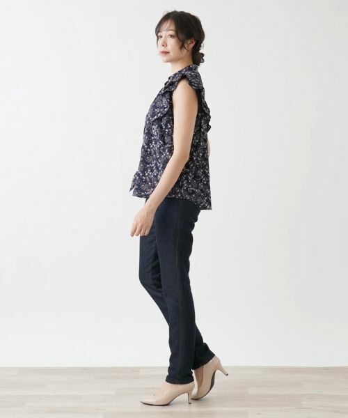 Leilian PLUS HOUSE / レリアンプラスハウス シャツ・ブラウス | フリルノースリーブブラウス【NEMIKA】 | 詳細5