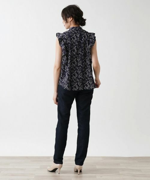 Leilian PLUS HOUSE / レリアンプラスハウス シャツ・ブラウス | フリルノースリーブブラウス【NEMIKA】 | 詳細6