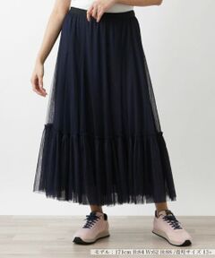 Leilian PLUS HOUSE / レリアンプラスハウス ミニ・ひざ丈スカート | チュールスカート