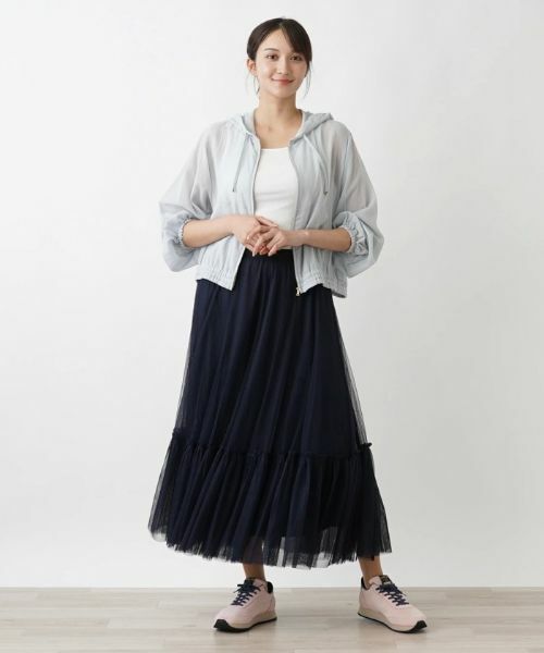 Leilian PLUS HOUSE / レリアンプラスハウス ミニ・ひざ丈スカート | チュールスカート | 詳細1