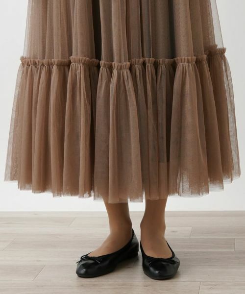 Leilian PLUS HOUSE / レリアンプラスハウス ミニ・ひざ丈スカート | チュールスカート | 詳細11
