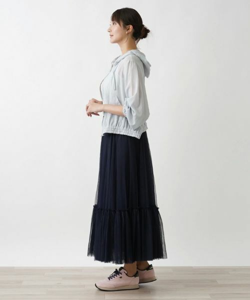 Leilian PLUS HOUSE / レリアンプラスハウス ミニ・ひざ丈スカート | チュールスカート | 詳細2
