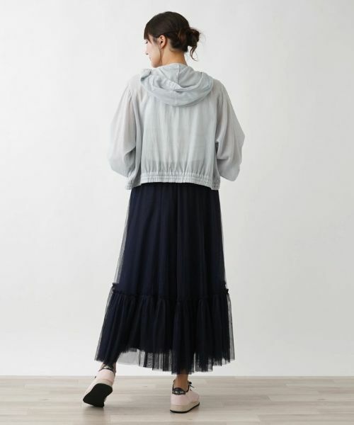 Leilian PLUS HOUSE / レリアンプラスハウス ミニ・ひざ丈スカート | チュールスカート | 詳細3