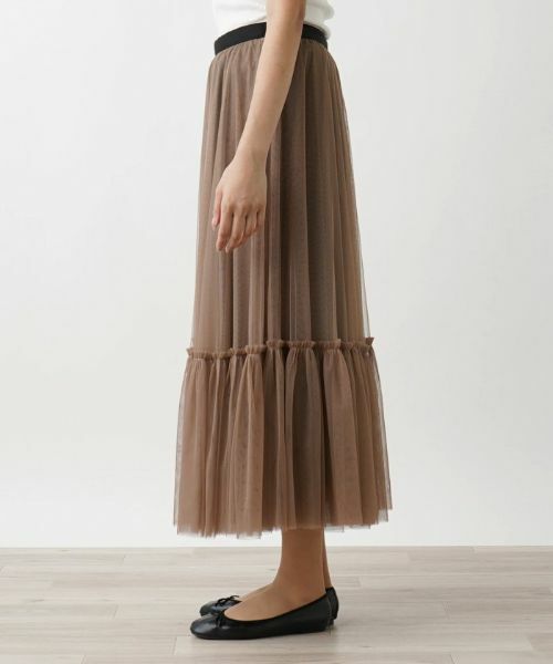 Leilian PLUS HOUSE / レリアンプラスハウス ミニ・ひざ丈スカート | チュールスカート | 詳細8