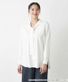 Leilian PLUS HOUSE / レリアンプラスハウス カットソー | ボウタイカットソー