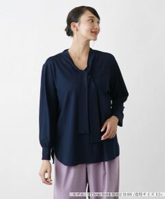 Leilian PLUS HOUSE / レリアンプラスハウス カットソー | ボウタイカットソー