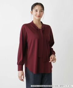 Leilian PLUS HOUSE / レリアンプラスハウス カットソー | ボウタイカットソー