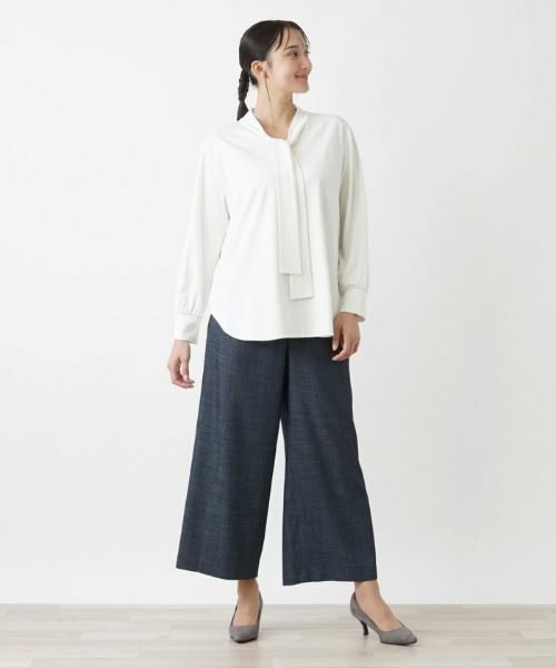 Leilian PLUS HOUSE / レリアンプラスハウス カットソー | ボウタイカットソー | 詳細1