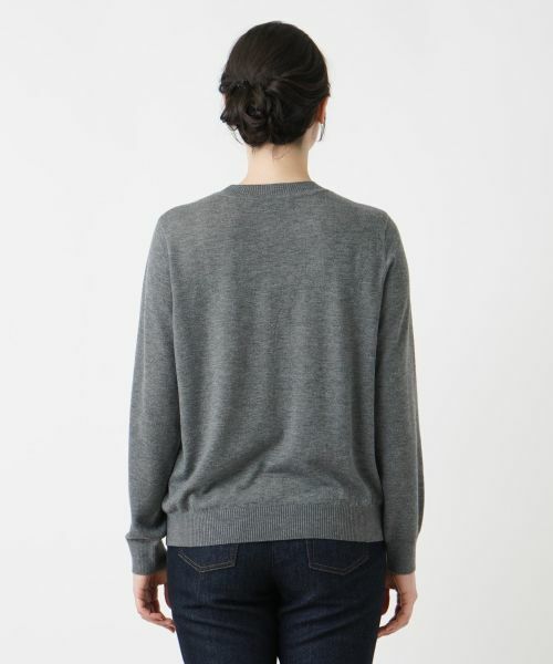 Leilian PLUS HOUSE / レリアンプラスハウス ニット・セーター | メッセージクルーネックニット | 詳細9