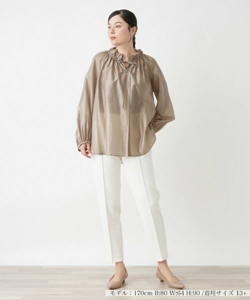 Leilian PLUS HOUSE / レリアンプラスハウス シャツ・ブラウス | ブラウス【NEMIKA】 | 詳細4