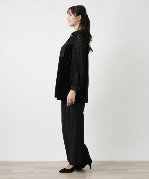 Leilian PLUS HOUSE / レリアンプラスハウス シャツ・ブラウス | 切替ボウタイブラウス【セレモニー】 | 詳細2