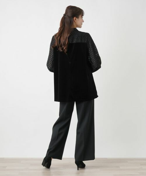 Leilian PLUS HOUSE / レリアンプラスハウス シャツ・ブラウス | 切替ボウタイブラウス【セレモニー】 | 詳細3