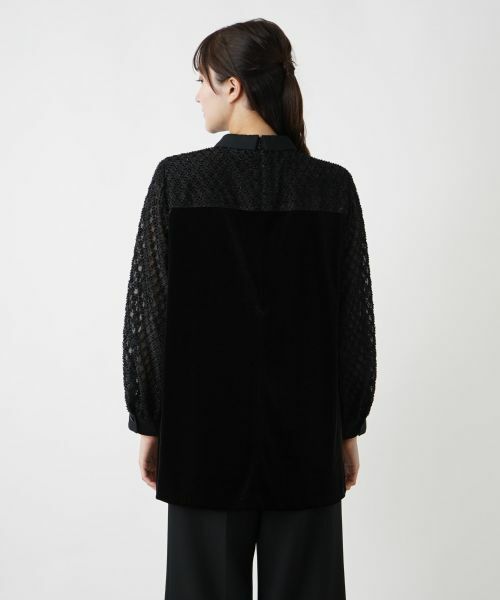 Leilian PLUS HOUSE / レリアンプラスハウス シャツ・ブラウス | 切替ボウタイブラウス【セレモニー】 | 詳細6