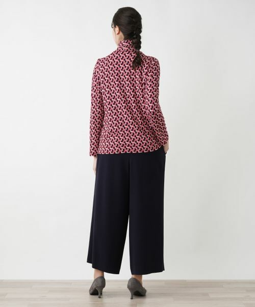 Leilian PLUS HOUSE / レリアンプラスハウス カットソー | プリントハイネックカットソー | 詳細11