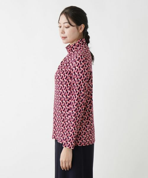 Leilian PLUS HOUSE / レリアンプラスハウス カットソー | プリントハイネックカットソー | 詳細13