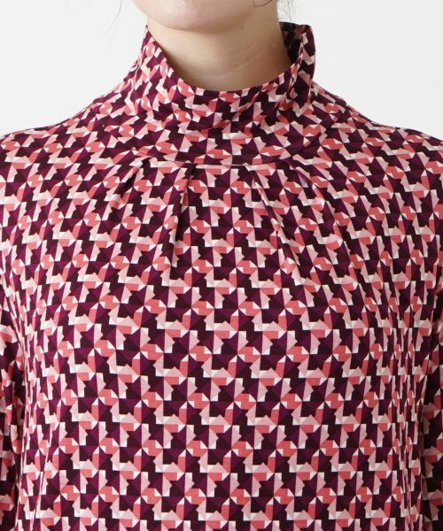 Leilian PLUS HOUSE / レリアンプラスハウス カットソー | プリントハイネックカットソー | 詳細15