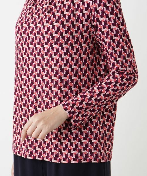 Leilian PLUS HOUSE / レリアンプラスハウス カットソー | プリントハイネックカットソー | 詳細17