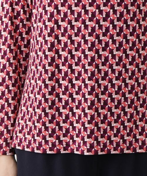 Leilian PLUS HOUSE / レリアンプラスハウス カットソー | プリントハイネックカットソー | 詳細18