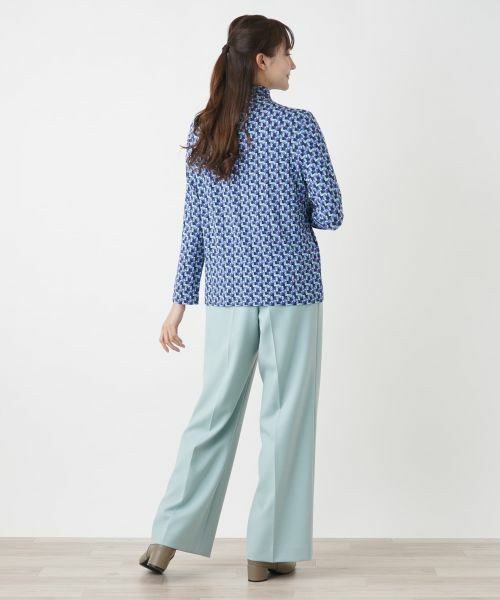 Leilian PLUS HOUSE / レリアンプラスハウス カットソー | プリントハイネックカットソー | 詳細3