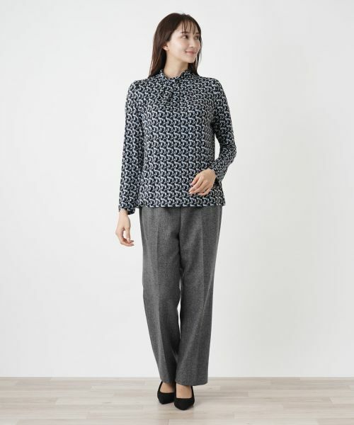 Leilian PLUS HOUSE / レリアンプラスハウス カットソー | プリントハイネックカットソー | 詳細5