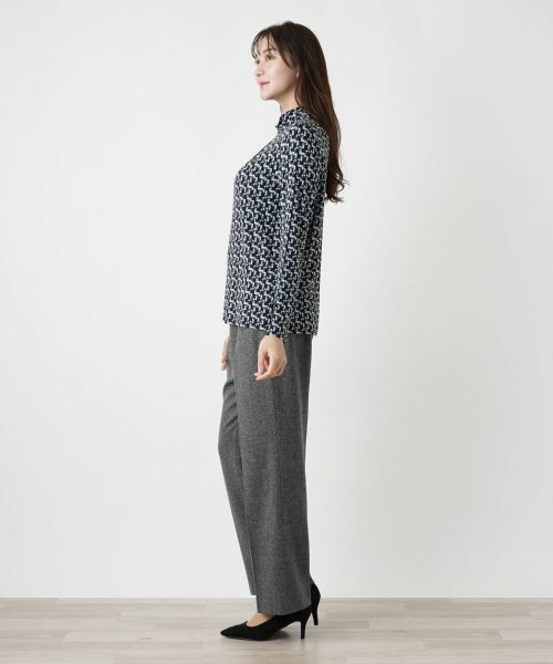 Leilian PLUS HOUSE / レリアンプラスハウス カットソー | プリントハイネックカットソー | 詳細6