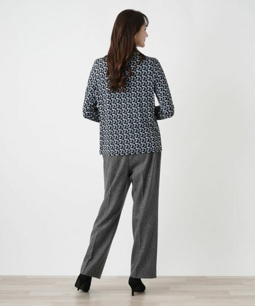 Leilian PLUS HOUSE / レリアンプラスハウス カットソー | プリントハイネックカットソー | 詳細7