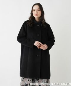 Leilian PLUS HOUSE / レリアンプラスハウス その他アウター | アルパカ混スタンドカラーコート