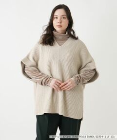 Leilian PLUS HOUSE / レリアンプラスハウス ニット・セーター | Vネックニットベスト