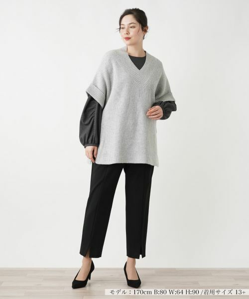 Leilian PLUS HOUSE / レリアンプラスハウス ニット・セーター | Vネックニットベスト | 詳細5