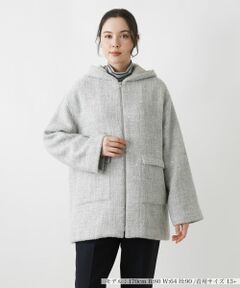 Leilian PLUS HOUSE / レリアンプラスハウス その他アウター | フーディージャケット【LE TRICOT PERUGIA】